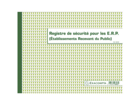 EXACOMPTA Piqûre 'Registre de sécurité pour les E.R.P.'