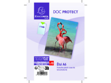 EXACOMPTA Etui de protection Doc Protect, A6, PVC