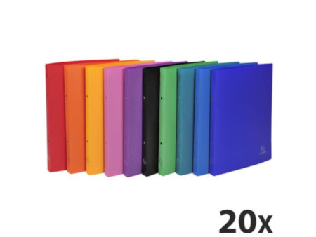 EXACOMPTA Classeur souple, PP, 2 anneaux, A4, assorti