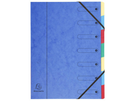 EXACOMPTA Trieur Harmonika, carton, 7 compartiments,assorti