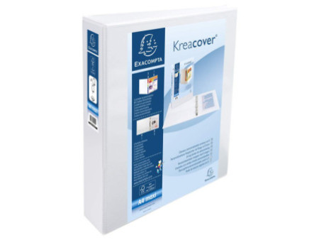 EXACOMPTA Classeur personnalisable Kreacover, A4 Maxi, blanc