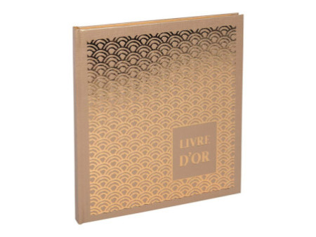EXACOMPTA Livre d'Or Palmyre, 210 x 190 mm, or/nude