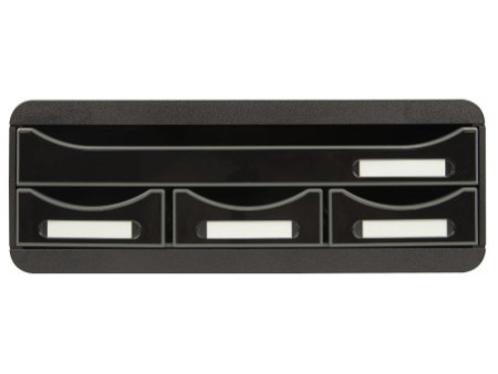EXACOMPTA Module de classement TOOLBOX MINI, 4 tiroirs, noir