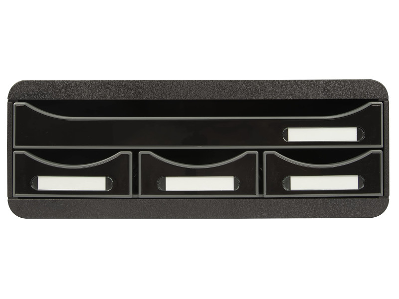 EXACOMPTA Module de classement TOOLBOX MINI, 4 tiroirs, noir