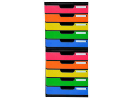 EXACOMPTA Module de classement MODULO A4, 5 tiroirs,arlequin