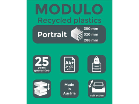 EXACOMPTA Module de classement MODULO A4, 5 tiroirs,arlequin
