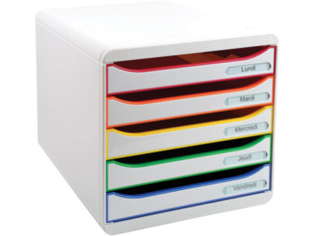 EXACOMPTA Module de classement BIG-BOX PLUS, 5 tiroirs,
