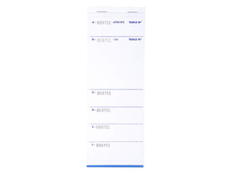 EXACOMPTA Bloc Brasserie, 96 x 260 mm, tripli