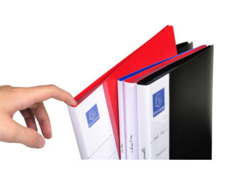 EXACOMPTA Protège-documents, A4, PP, 60 pochettes, noir