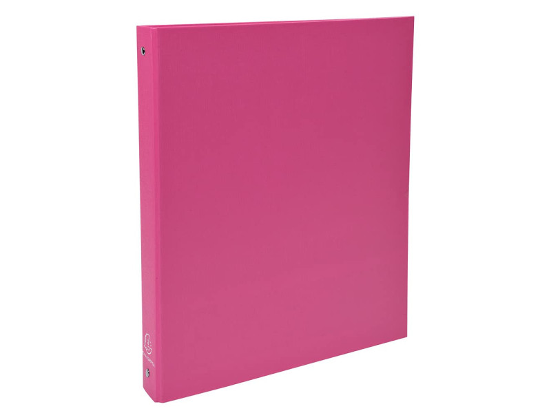 EXACOMPTA Classeur rembordé PP, A4, 4 anneaux, rose
