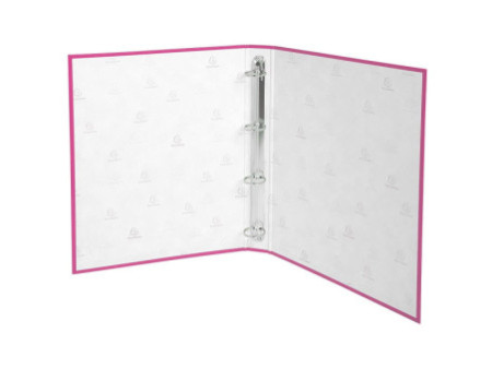 EXACOMPTA Classeur rembordé PP, A4, 4 anneaux, rose