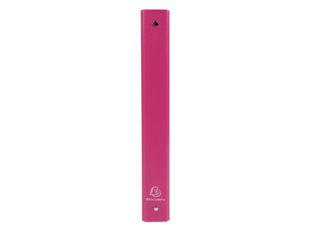 EXACOMPTA Classeur rembordé PP, A4, 4 anneaux, rose