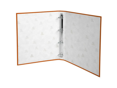 EXACOMPTA Classeur rembordé PP, A4, 4 anneaux, orange