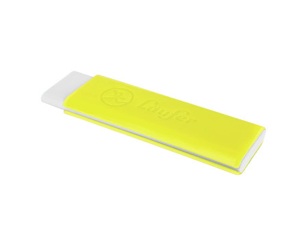 Läufer Gomme en plastique Pocket 2, jaune