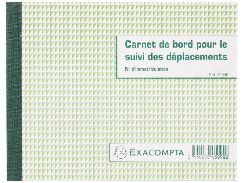 EXACOMPTA Carnet de bord pour le suivi des déplacements