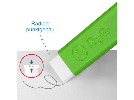 Läufer Gomme en plastique Pocket 2, vert