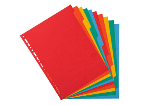 EXACOMPTA Intercalaires en carton, A4, 10 touches