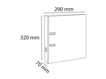 EXACOMPTA Classeur à levier PVC Premium, A4, 70 mm, bleu