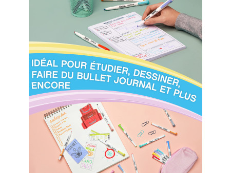 Sharpie Marqueur créatif S-NOTE DUO, carte blister de 16