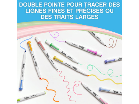 Sharpie Marqueur créatif S-NOTE DUO, carte blister de 16