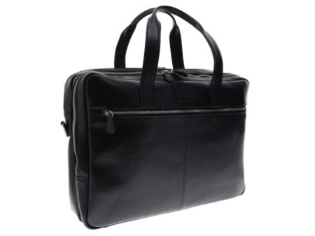 EXACOMPTA Sacoche pour ordinateur EXACTIVE, cuir, noir