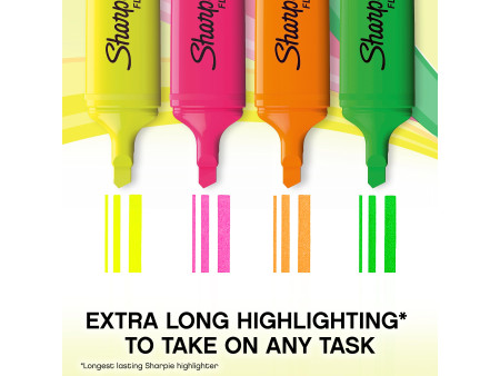 Sharpie Surligneur FLUO XL, blister de 4, assorti