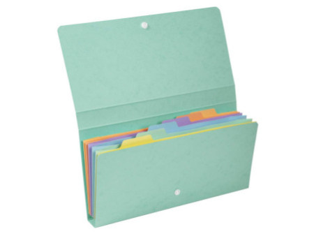 EXACOMPTA Pochette trieur Aquarel, 6 compartiments, assorti
