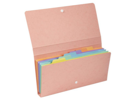 EXACOMPTA Pochette trieur Aquarel, 6 compartiments, assorti