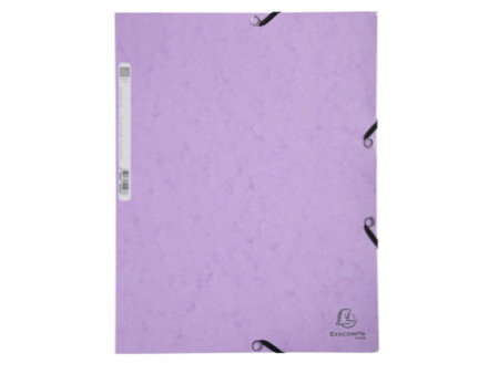 EXACOMPTA Chemise à élastiques Aquarel, A4, carton, mauve