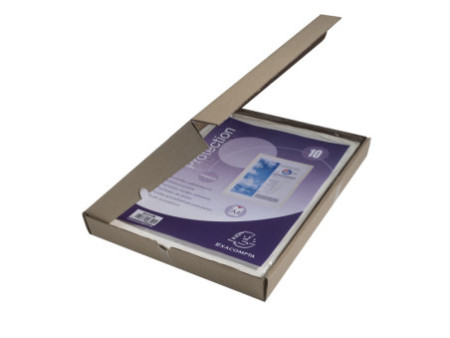 EXACOMPTA Pochette adhésive, A4, cristal transparent