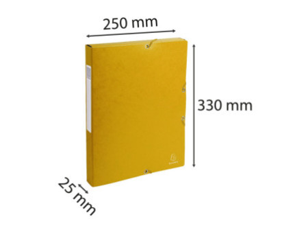 EXACOMPTA Boîte de classement, A4, dos: 25 mm, jaune