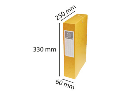 EXACOMPTA Boîte de classement, A4, dos 60 mm, jaune