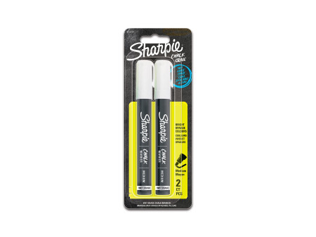 Sharpie Marqueur craie, blister de 2, blanc