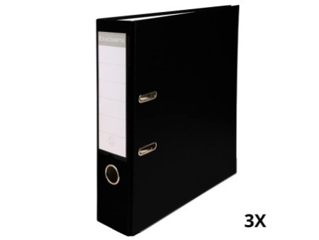 EXACOMPTA Classeur à levier Premium, A4, 80 mm, noir