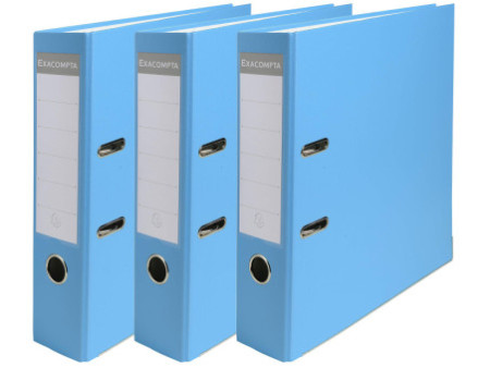 EXACOMPTA Classeur à levier Premium, A4, 80 mm, bleu clair