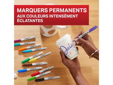 Sharpie Marqueur permanent FINE, BIG PACK de 18 'Red'