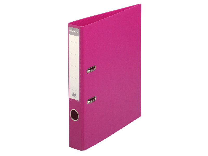 EXACOMPTA Classeur à levier PVC Premium, A4, 50 mm,framboise