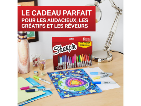Sharpie Marqueur permanent FINE, BIG PACK de 18 'Red'
