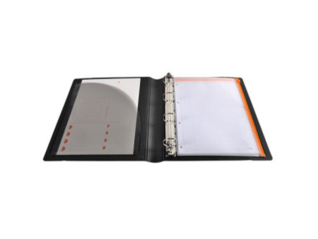 EXACOMPTA Classeur Exabinder, 4 anneaux, A4, en PP, noir