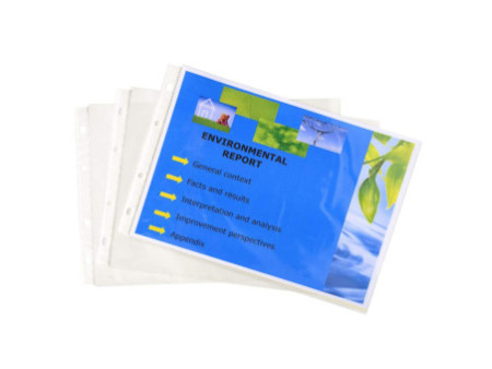 EXACOMPTA Pochette perforée Exactive, A4, PP, cristal lisse