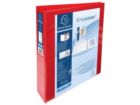 EXACOMPTA Classeur personnalisable Kreacover, A4 Maxi, bleu