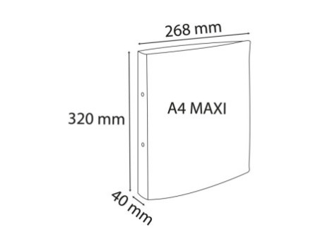 EXACOMPTA Classeur Chromaline, 2 anneaux, A4, assorti