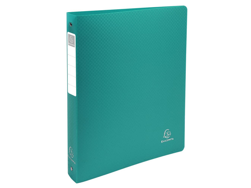 EXACOMPTA Classeur rigide Opaque, PP, A4, 4 anneaux, vert