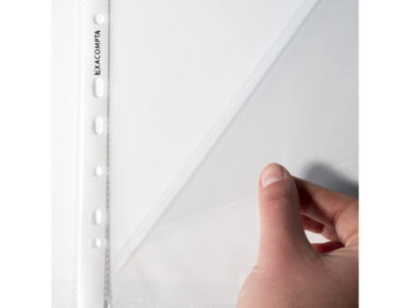 EXACOMPTA Pochette perforée, A4, PP, transparent