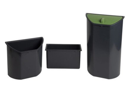 EXACOMPTA Corbeille à papier TOPLINE, 26 litres, noir