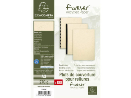 EXACOMPTA Couverture de reliure EVERCOVER, A3, ivoire