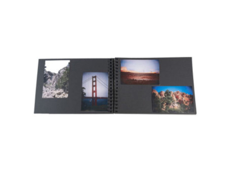EXACOMPTA Album photos à spirales MILANO 320 x 220 mm, gris