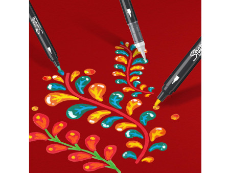 Sharpie Bullet Marqueur créatif, pointe ogive, blister de 12