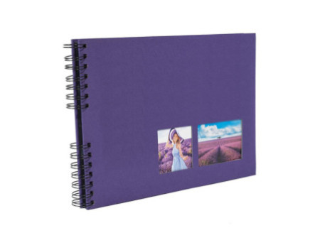 EXACOMPTA Album photos à spirales MILANO 320 x 220 mm,violet
