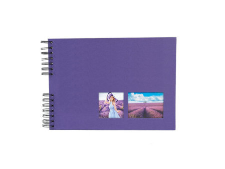 EXACOMPTA Album photos à spirales MILANO 320 x 220 mm,violet